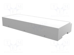Enclosure: for DIN rail mounting; ABS + PC; grey