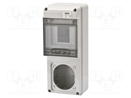 Enclosure: for modular components; IP65; wall mount; grey