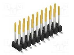 Connector: pin strips; pin header; male; PIN: 20; 2.54mm; SMT; 2x10