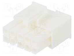 10P MINI UMNL PLUG HSG
