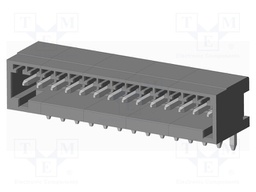 Connector: pluggable terminal block; socket; male; on PCBs