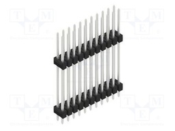 Connector: pin strips; pin header; male; PIN: 22; 2.54mm; THT; 2x11