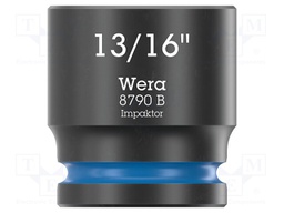 Socket; 6-angles,inch,socket spanner,impact; HEX 13/16"; 3/8"