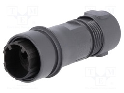 Connector: circular; plug; male; PIN: 2; w/o contacts; for cable