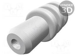 Sealing pin; white; Øhole: 3.6mm; Øout: 3.9mm