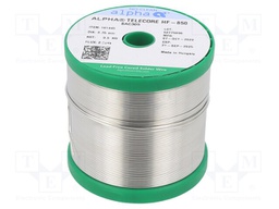 Soldering wire; Sn96,5Ag3Cu0,5; 0.75mm; 500g; lead free; 2.2%