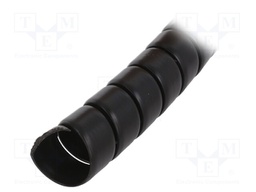Spiral wrapping; ØBundle : 34mm; polypropylene; black; L: 1m