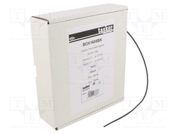 Heat shrink sleeve; glueless; 2: 1; 1.6mm; L: 10m; black