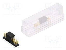 Connector: pin strips; pin header; male; PIN: 18; 2.54mm; SMT; 2x9