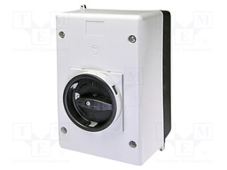 Switch housing; IP55; black-grey