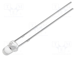 IR transmitter; 3mm; 940nm; transparent; 25°; THT; 20mA