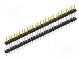 Connector: pin strips; pin header; male; PIN: 27; 2mm; THT; 1x27