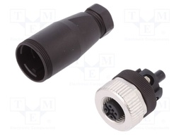 Plug; M12; PIN: 5; female; A code-DeviceNet / CANopen; for cable