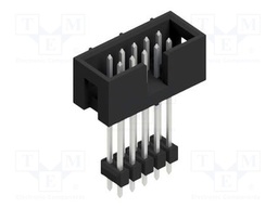 Connector: pin strips; pin header; male; PIN: 10; 2.54mm; THT; 2x5