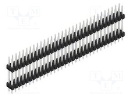 Connector: pin strips; pin header; male; PIN: 64; 2.54mm; THT; 2x32