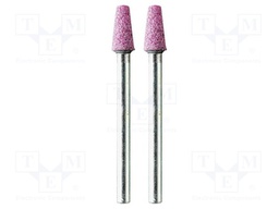 Grindingstone; Ø: 5mm; Ø: 2.35mm; Tip mat: aluminium oxide; 2pcs.