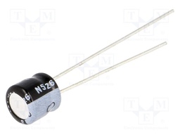 Capacitor: electrolytic; THT; 22uF; 16VDC; Ø5x5mm; Pitch: 2mm; ±20%