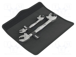 Wrench-set; self-adjusting; double-sided,with ratchet; 2pcs.