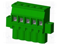 Connector: pluggable terminal block; plug; female; angled 90°