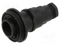 Connector: circular; plug; male; PIN: 12; w/o contacts; for cable