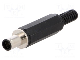Plug; DC supply; male; 7,9/5,6/0,9mm; with strain relief; 10A