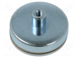 Magnet: permanent; hard ferrite; 216N; Ø: 50mm; H: 22mm; steel