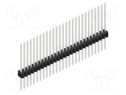 Connector: pin strips; pin header; male; PIN: 27; 1.27mm; THT; 1x27