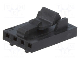 Plug; wire-board; female; AMPMODU MTE; 2.54mm; PIN: 4; w/o contacts