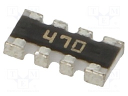 Resistor network: Y; 47Ω; SMD; No.of resistors: 4; 62.5mW; ±5%; 50V