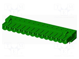 Connector: pluggable terminal block; socket; female; angled 90°