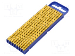 Markers for cables and wires; Label symbol: O; 2.8÷3.8mm; yellow
