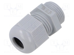Cable gland; without nut; PG11; IP68; Mat: polyamide; light grey