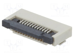 Connector: FFC (FPC); horizontal; PIN: 12; ZIF; SMT; tinned; 30mΩ