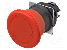 Switch: emergency stop; 22mm; none; 40mm