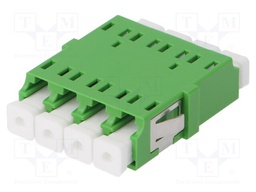 Connector: fiber optic; socket,coupler; single mode  (SM),quad