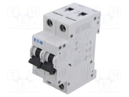 Circuit breaker; 230/400VAC; Inom: 1A; Poles: 2; DIN; Charact: C