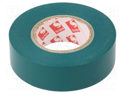Tape: electrical insulating; W: 19mm; L: 20m; Thk: 0.13mm; green