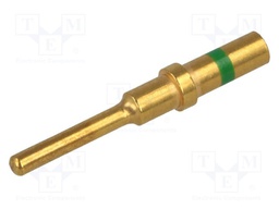 Contact; Size: 16; male; 1÷2mm2; gold-plated; crimped; bulk