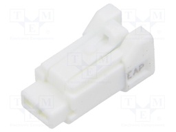 Connector: wire-wire/PCB; DF62W; crimped; straight; PIN: 2; plug