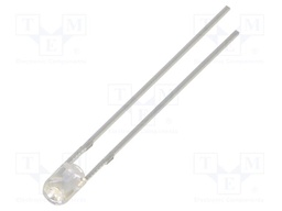 LED; green; 3mm; 5800÷7000mcd; 60°; Front: convex; 2.9÷3.4VDC