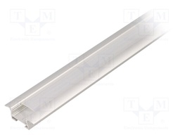 Profiles for LED modules; mat; recessed; L: 1m; aluminium