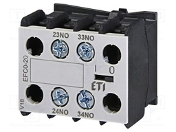 Auxiliary contacts; Series: CECO.3P; Leads: screw; Mounting: front