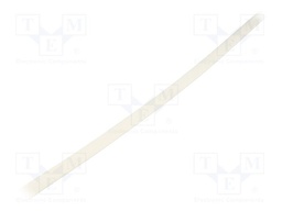 Heat shrink sleeve; polyolefine; white; Temp: -55÷135°C; L: 30m