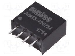 Converter: DC/DC; 1W; Uin: 10.8÷13.2V; 7.2VDC; Iout: 139mA; SIP4
