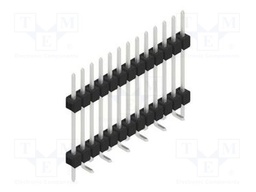 Connector: pin strips; pin header; male; PIN: 13; 2.54mm; SMT; 1x13