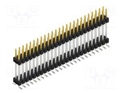 Connector: pin strips; pin header; male; PIN: 50; 2.54mm; SMT; 2x25