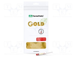 Heat transfer paste; copper; silicone + gold; 1g; AG Gold
