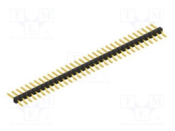 Connector: pin strips; pin header; male; PIN: 33; 2.54mm; SMT; 1x33