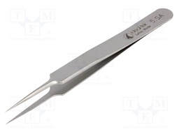 Tweezers; 110mm; for precision works; Blades: straight,narrowed