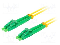 Fiber patch cord; LC/APC,both sides; 2m; Optical fiber: 9/125um